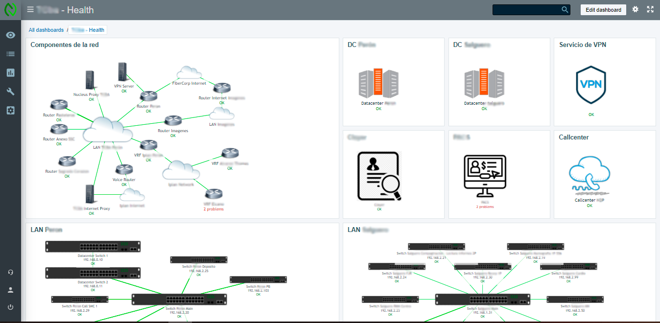 Modern composition with data interfaces, cloud and AI chat